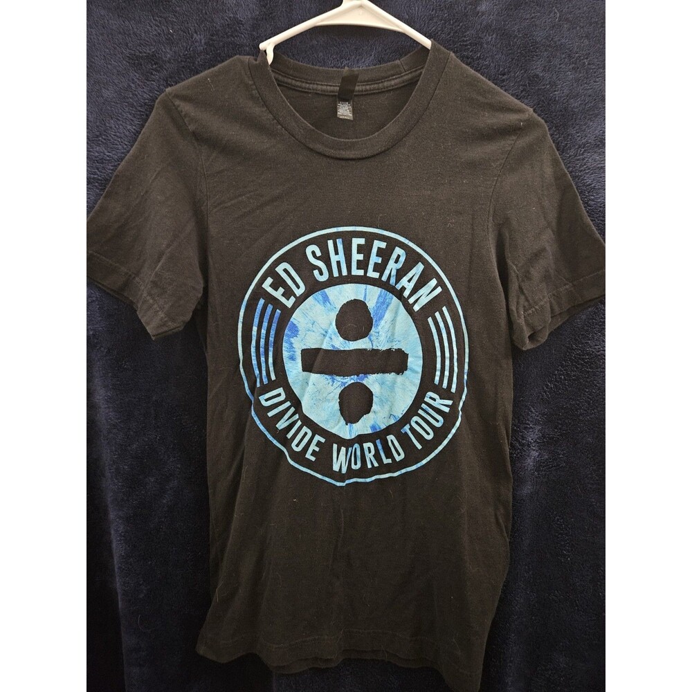 Ed Sheeran Divide Tour Concert Shirt Black Men's Small Rock Tee Band T